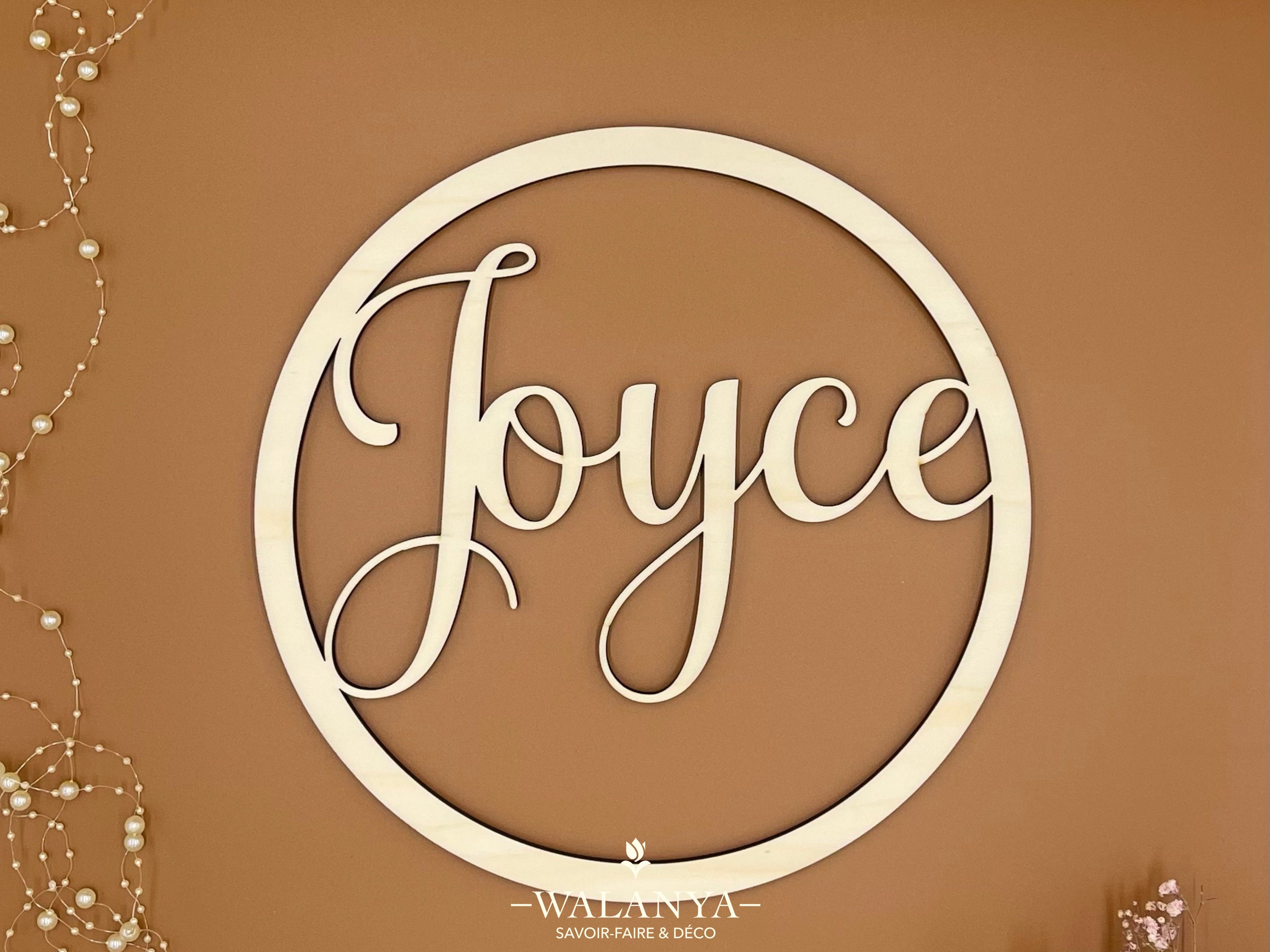 Couronne Prénom Bois