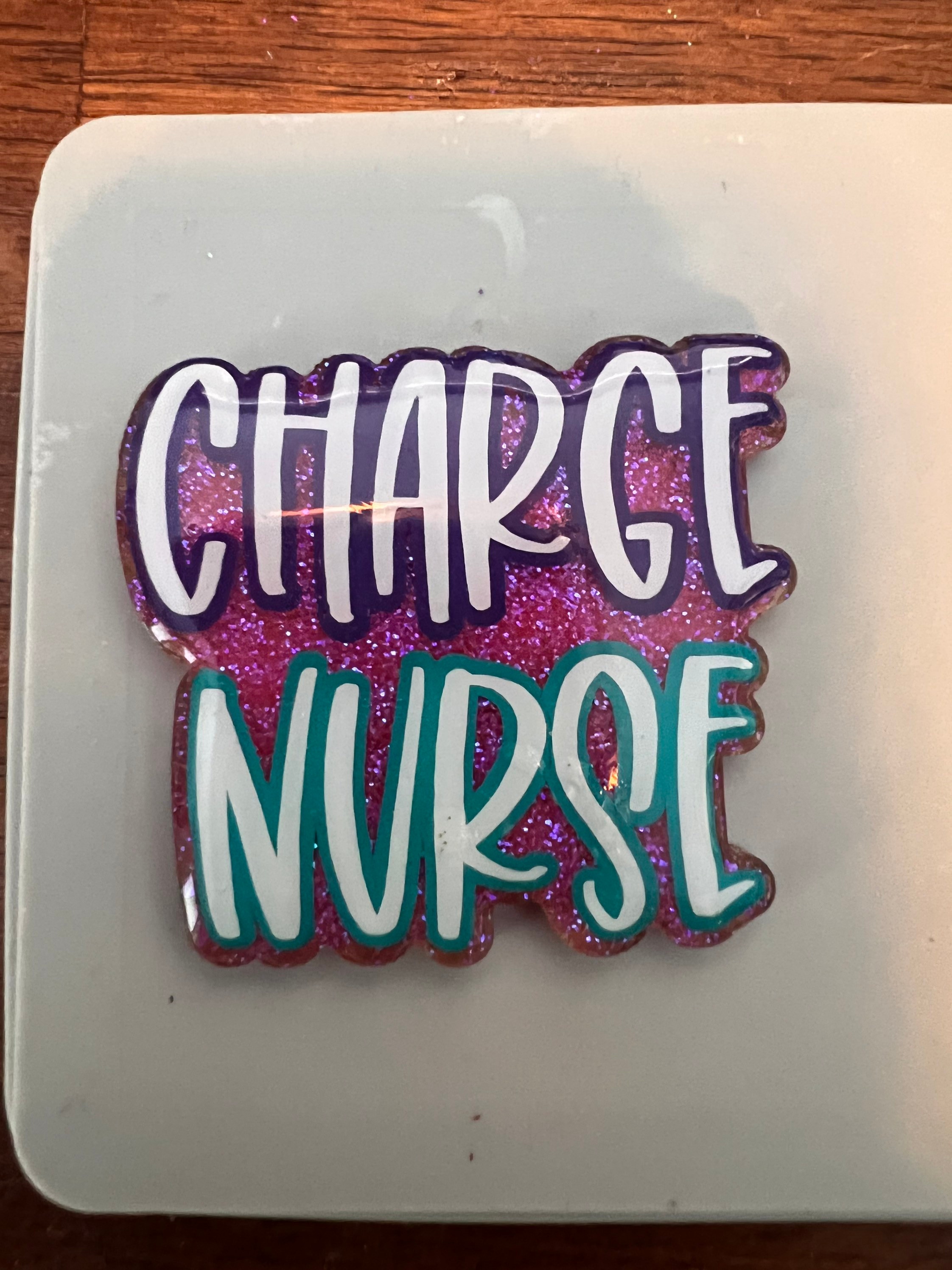 Charge Nurse Badge Reel/pin - Etsy