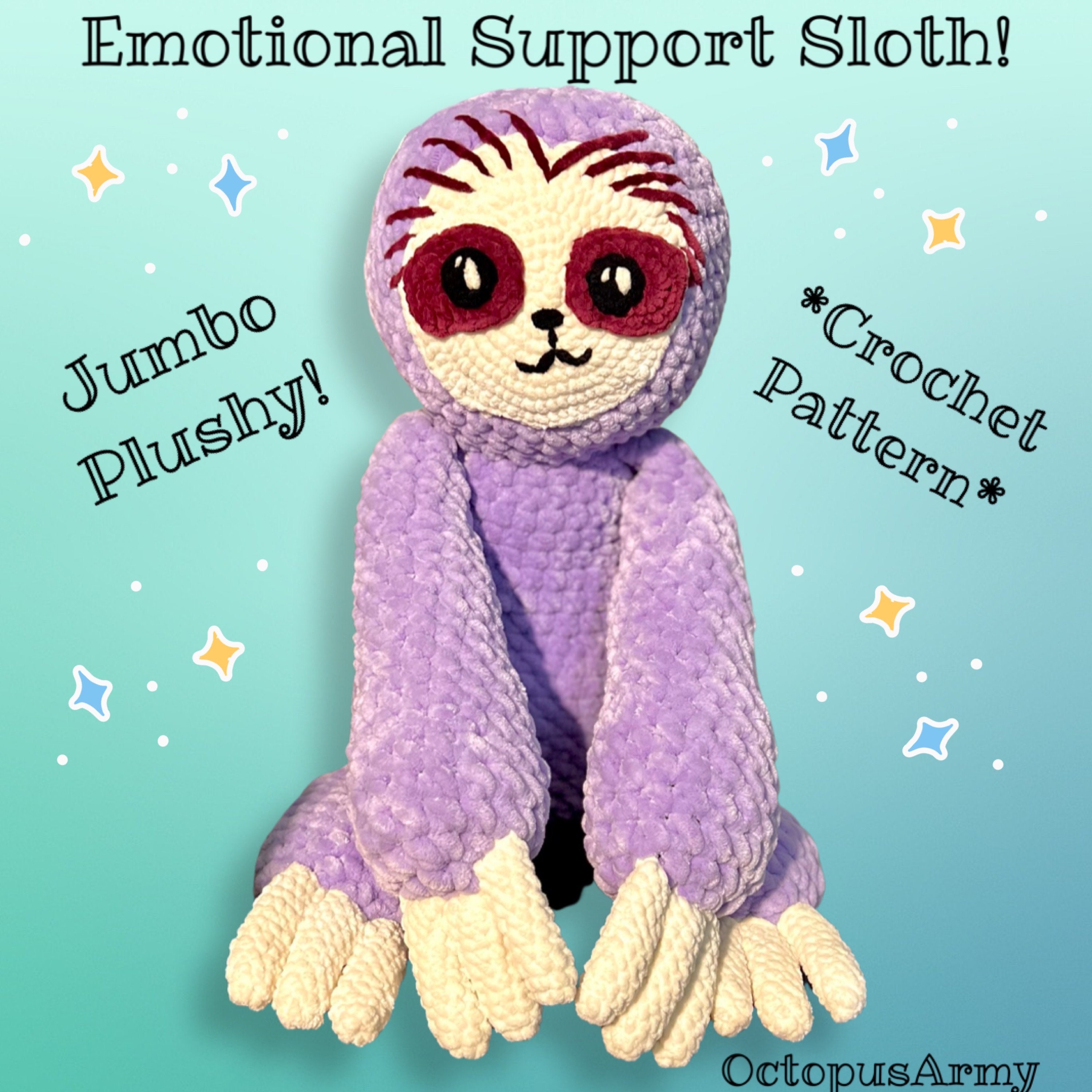 Emotional Support Sloth crochet Pattern 