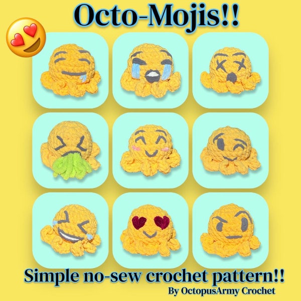 Octo Emojis **crochet pattern**