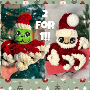 2 for 1 *Patterns* Santa and Green Gnome Octopus!!