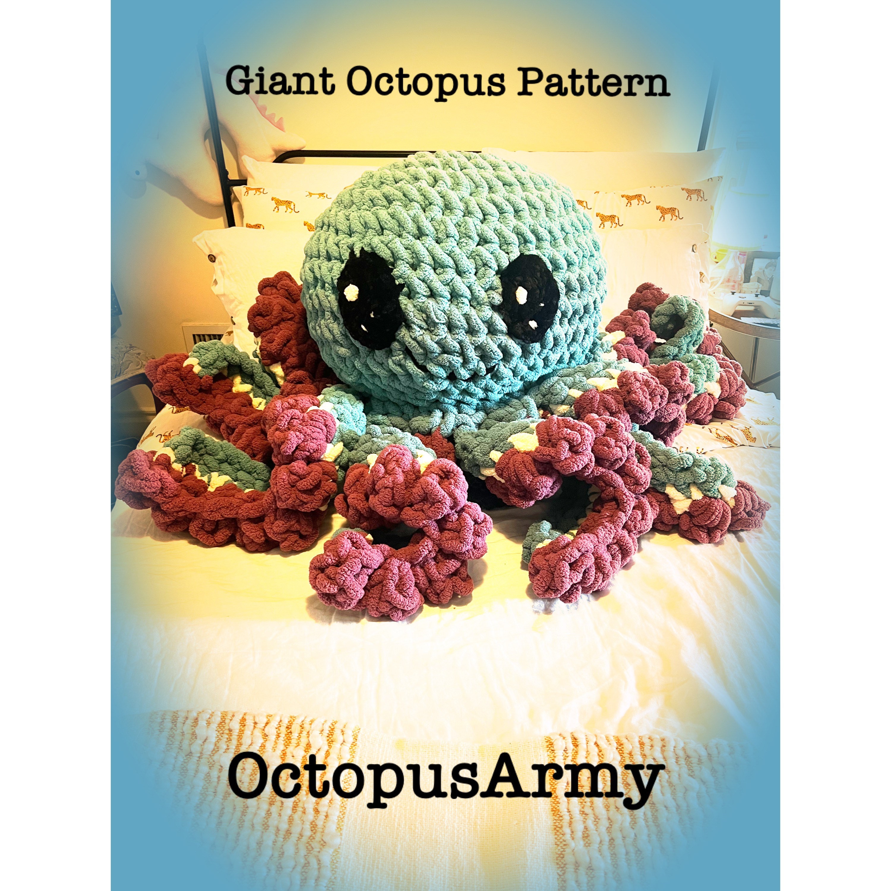 Giant Octopus Crochet Pattern digital Pattern Etsy Giant Octopus Crochet Pattern digital Pattern Etsy