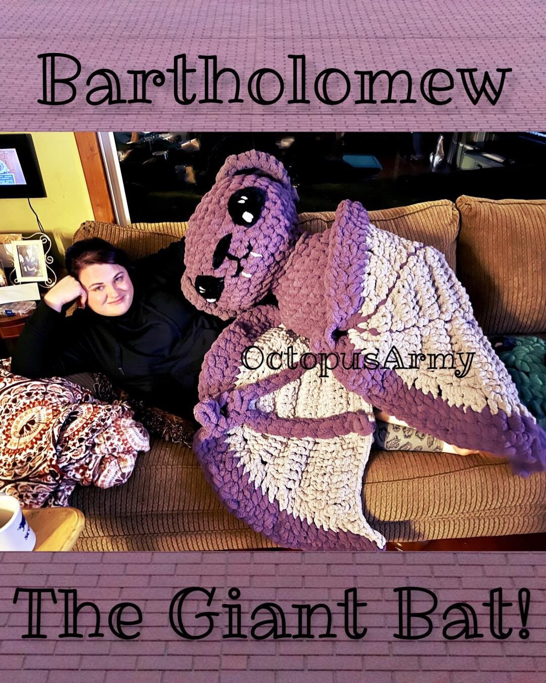 Bartholomew the Giant Bat pattern - Etsy