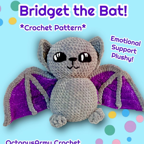 Baby Emotional Support Bat *Crochet Pattern*