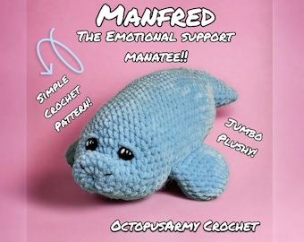 Emotional Support Manatee **crochet pattern**