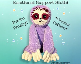 Emotional Support Sloth **crochet pattern**
