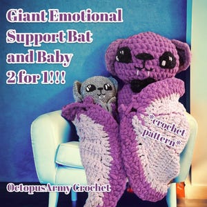 Giant and Baby Bat *Pattern* 2 for 1!!!
