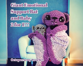 Giant and Baby Bat *Pattern* 2 for 1!!!