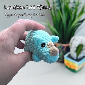 Nicht-Sew Mini Nashorn *Häkelanleitung*