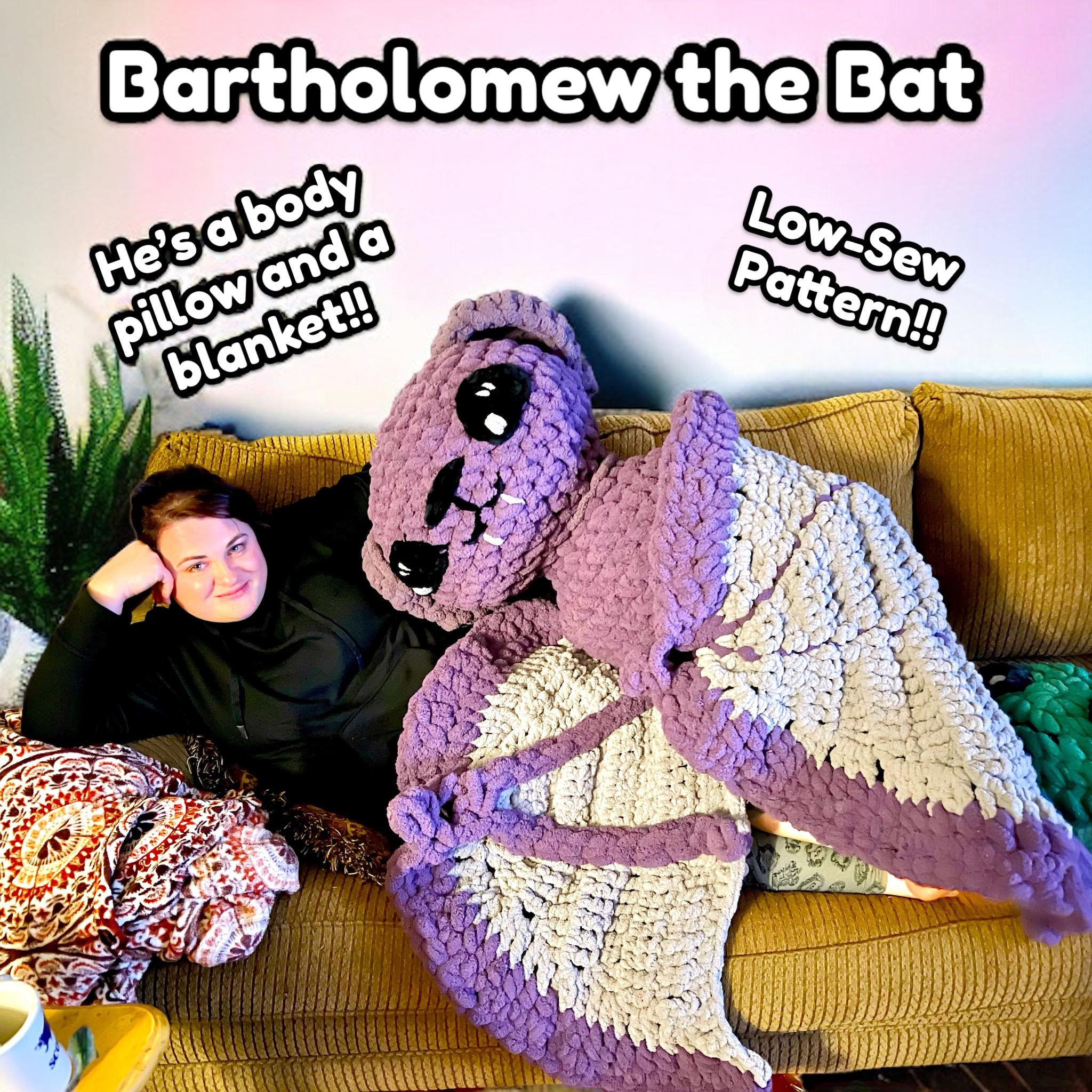 Bat Blanket Pattern Bartholomew the Giant Bat *pattern* - Etsy