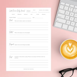 Lectio Divina Daily Journal  Printable Download Catholic Prayer Journal Christian Bible Notes Prayer Journal Printable BOW Breaking open the