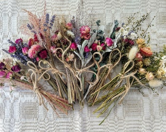 Mini Dried Flower Bouquets/Mini Dried Rose Bouquets/Bunches of Beauty Bouquets