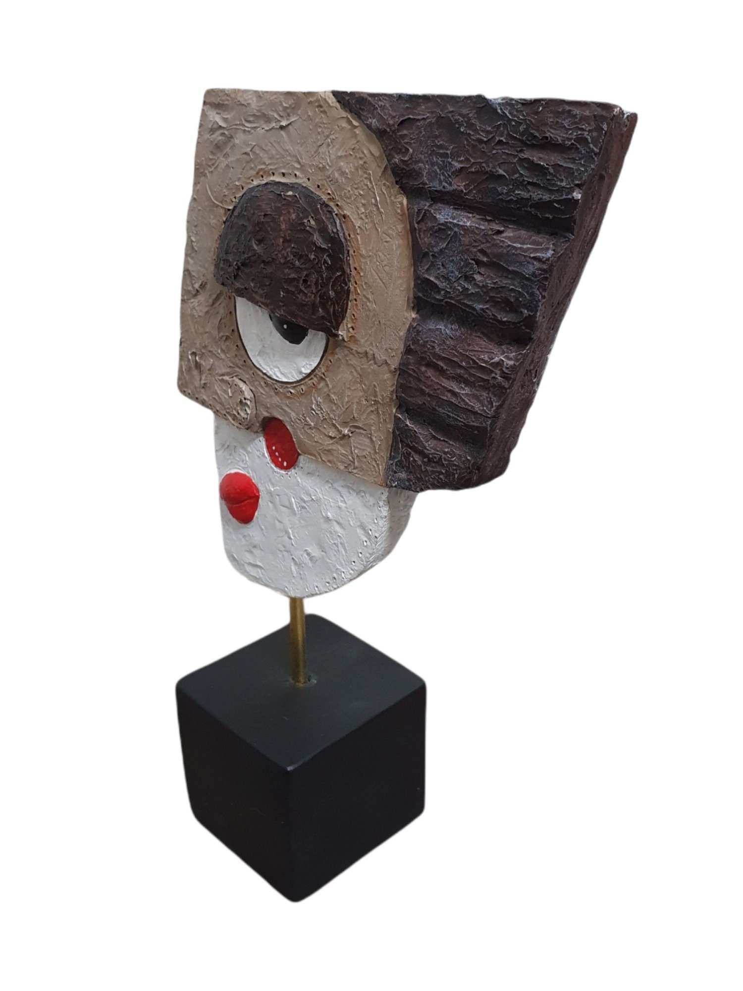 Sculpture Pop Arts ou Masques Contemporain, Design Moderne, Décoration d'intérieur, Ornement Cadeau 