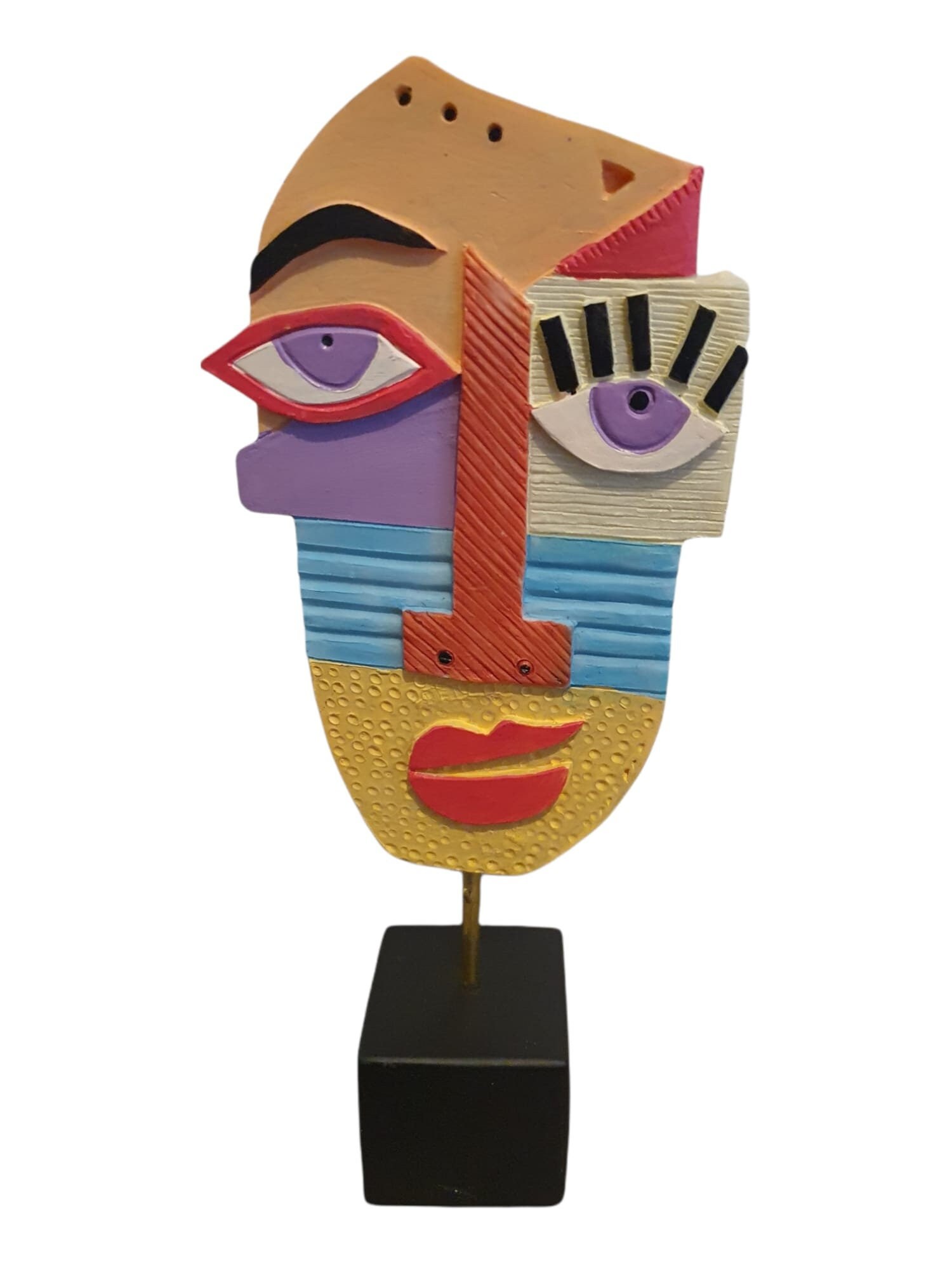 Sculpture Pop Arts ou Masques Contemporain, Design Moderne, Décoration d'intérieur, Ornement Cadeau 