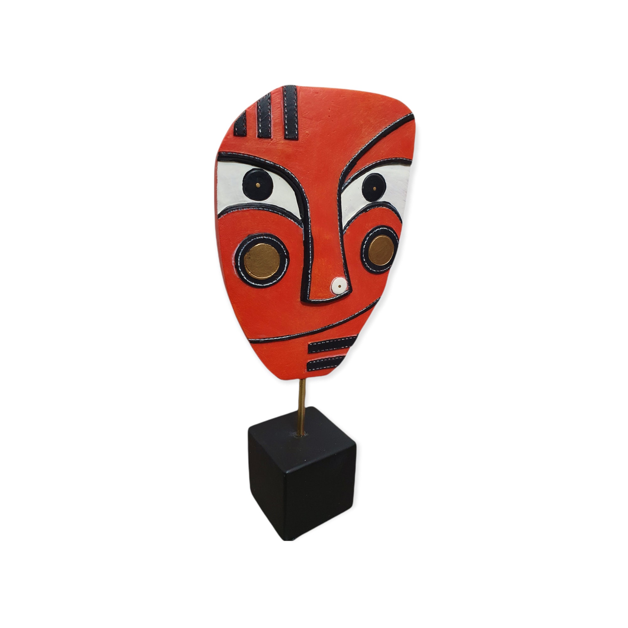 Sculpture Pop Arts ou Masques Contemporain, Design Moderne, Décoration d'intérieur, Ornement Cadeau 