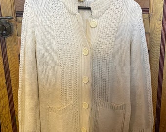 Vintage Button Up Knit Cardigan