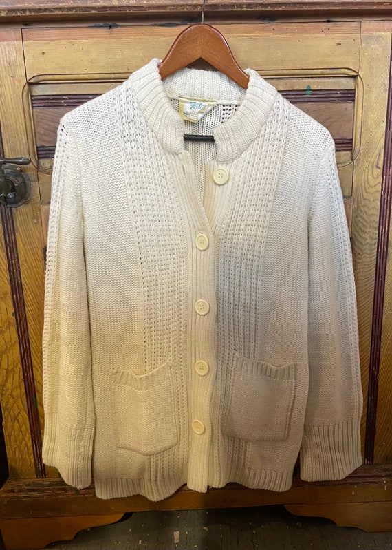 Vintage Button Up Knit Cardigan