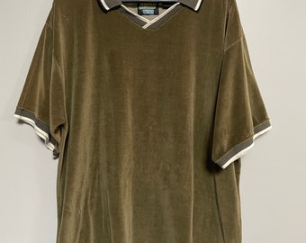 Vintage Green Collar Over-Sized Shirt