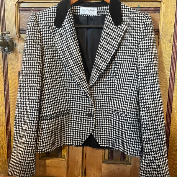 Houndstooth Blazer - Etsy