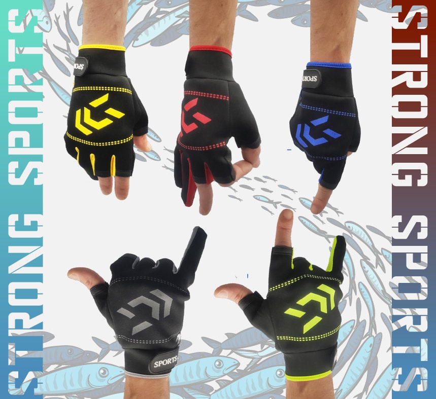 Daiwa Gore-tex 3 Finger Cycling Fishing Gloves Outdoor Sport