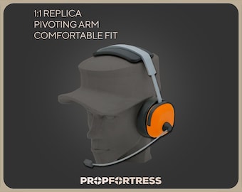 Scout Headset: 3D Printed Replica Wearable/Adjustable Cosplay Prop (Team Fortress 2/TF2)