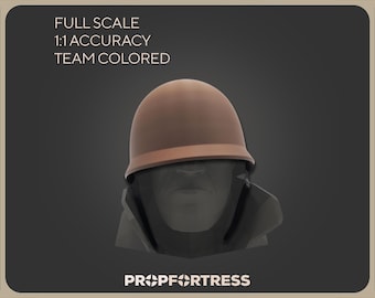 Soldier's Helmet: 3D Printed Soldier Replica Cosplay Prop (Team Fortress 2/TF2)
