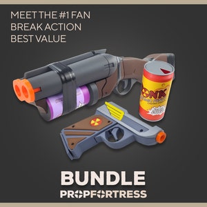 No.1 Fan Scout BUNDLE Soda Popper Deluxe + Winger + Bonk (Team Fortress 2/TF2) 1:1 Replica / 3D Printed Replica Prop