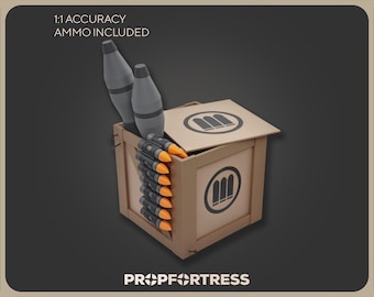 Ammo Box Storage Container - Large: 3D Printed Replica Prop (Team Fortress 2/TF2)