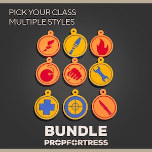 Team Fortress 2/TF2 Class Token Keychains