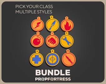 Team Fortress 2/TF2 Class Token Keychains