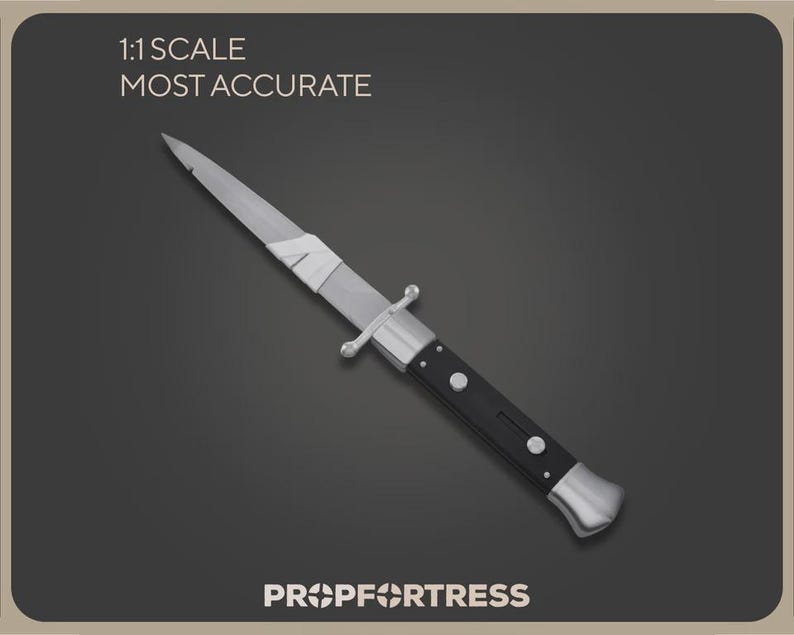 Prop Switchblade Big Earner: 3D Printed Spy Replica Cosplay Prop (team Fortress 2/ TF2 ...