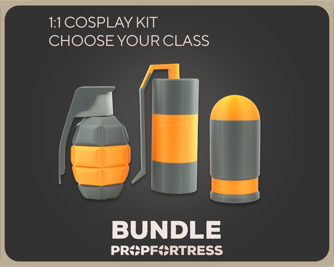 Soldier Pyro Demoman 11 Replica Cosplay Grenade Props team Fortress 2