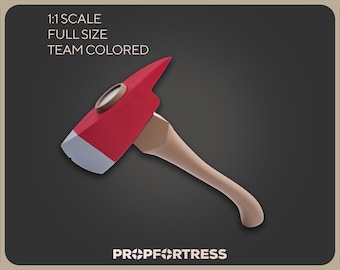 Fire Axe: 3D Printed Pyro Replica Cosplay Prop (Team Fortress 2/TF2)