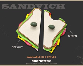 Heavy Sandvich: 3D Printed Replica Cosplay Prop Sandwich (team