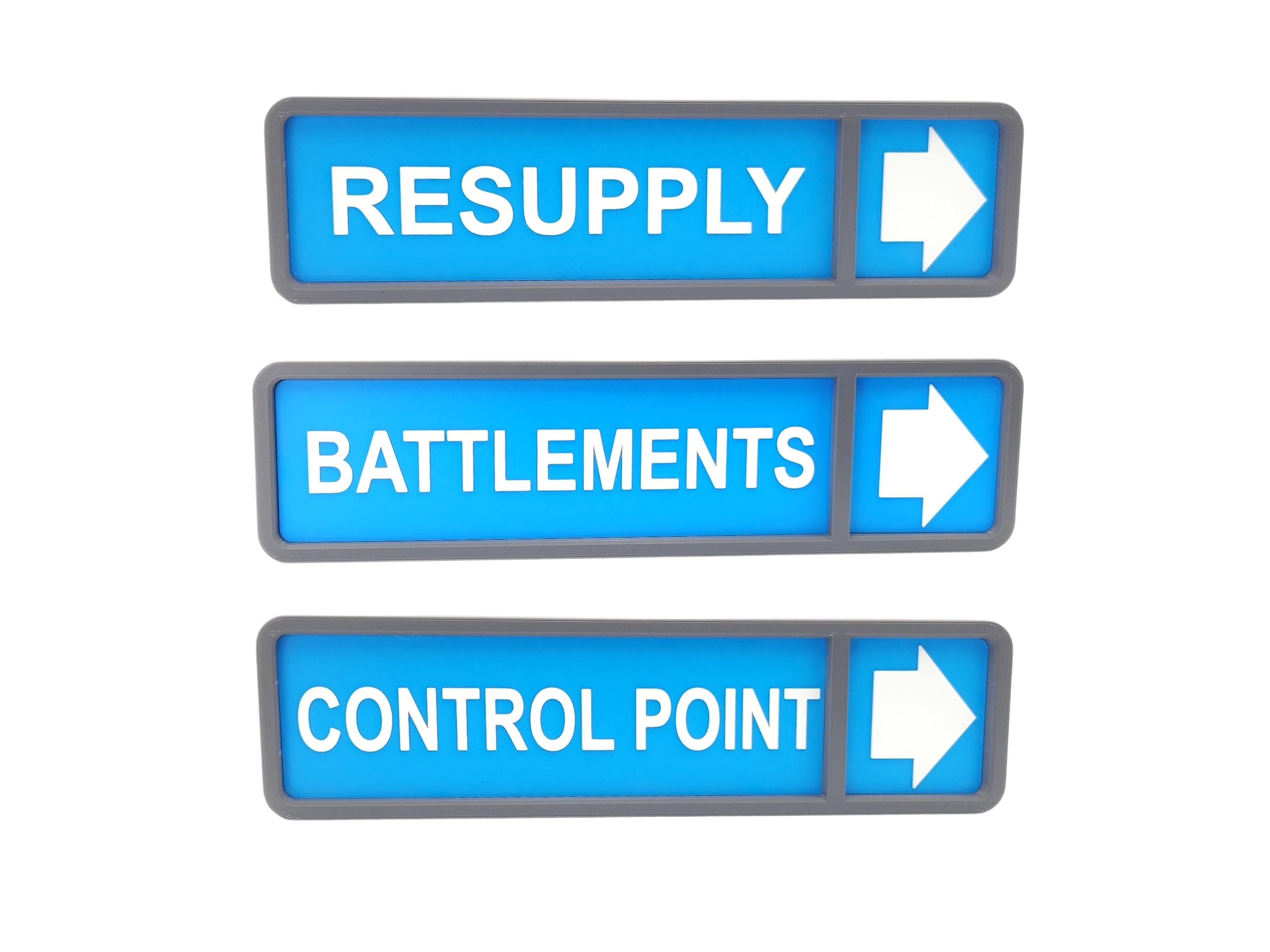 Tf2 Control Point Signs Directional Signs - Intel/control Point/battlements/resupply: 3D ...