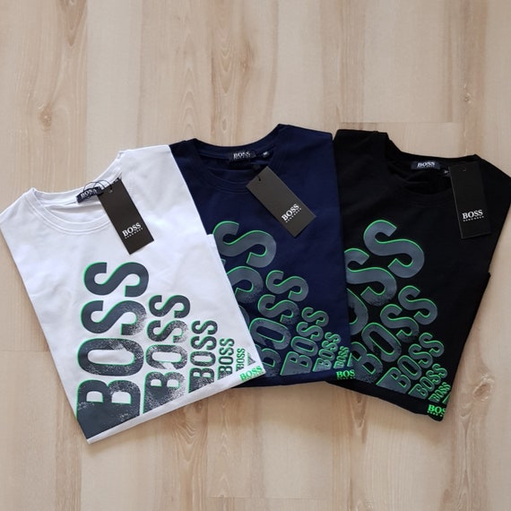 Hugo Boss Mens Tee 6 Fashion T-Shirts 95% Cotton 5% Elastane