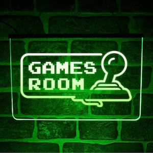 Ledverlichting neonreclame arcade speelkamer | Hangende USB-wandlamp voor gameruimte of -zone