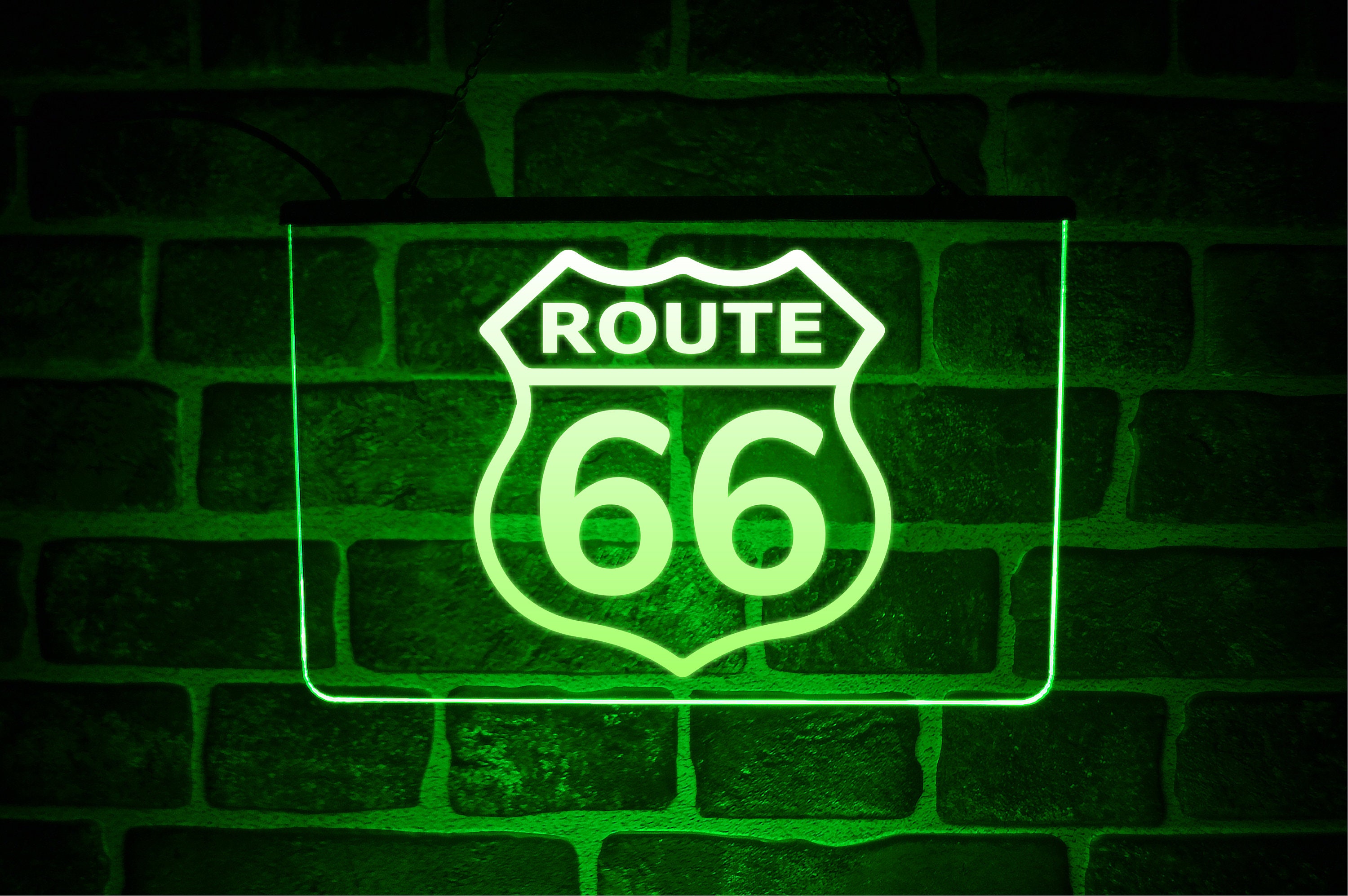 Insegna al neon storica Route 66, luci al neon Home Art Man Cave, per camera da letto Home Office Hotel Cafe Decorazione da parete per sala ricreativa  15