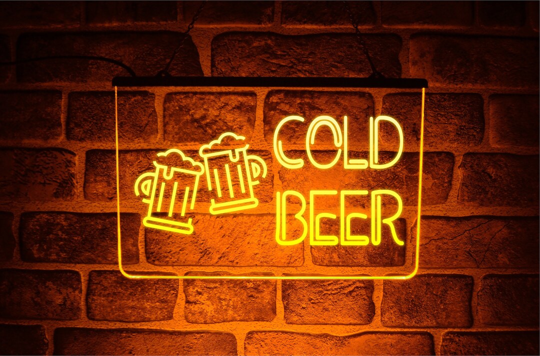 Letrero Neon LED WIOSOUL Para Bar - Diseño Barril Cerveza, USB O Pilas