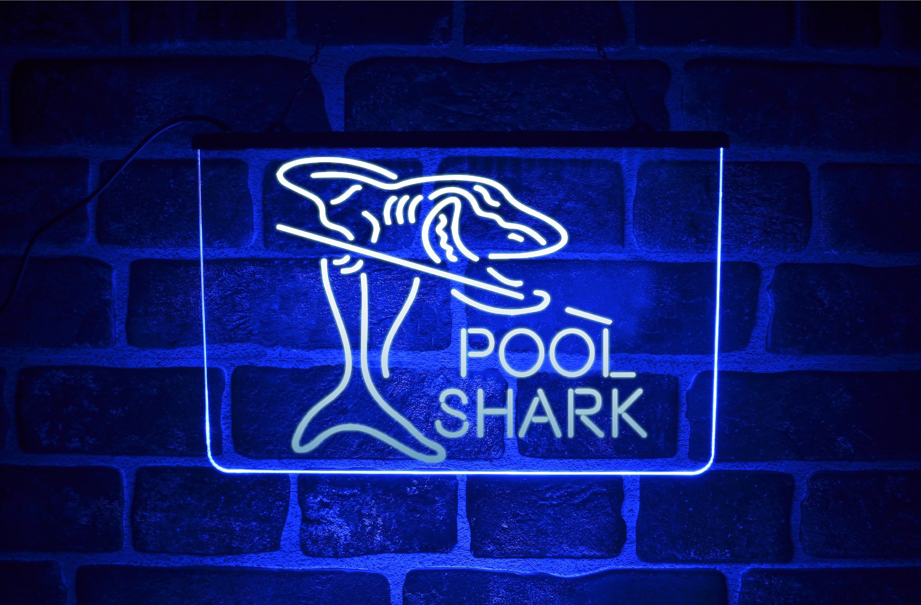 Shark Led Sign Pool Shark LED Neon Light Sign Lit up USB Display Plaque for - Etsy UK