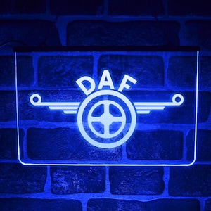 DAF lastbil neon LED-ljusskylt | Invändig instrumentpanel för lastbilschaufförshytt