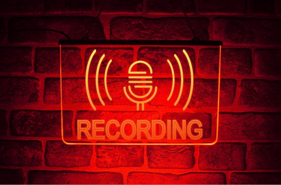On Air LED Neon Bar Sign Music Studio Recording Red Radio Listen light up dj man On Air LED Neon Bar Sign Music Studio Recording Red Radio Listen light up dj man