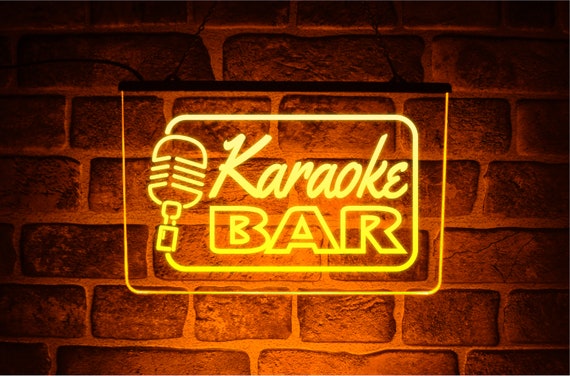 Amazon | カラオケ 卡拉OK karaoke barネオンサイン(no music no