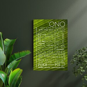 Muttertagsgeschenk, Ono Hawaii Foodie Wanddekor, Sofortiger Download, druckbare Wortkunst