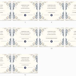 Funny Office Certificate Awards - Set of 15 - INSTANT DOWNLOAD ...