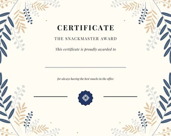 Funny Printable Award Certificates