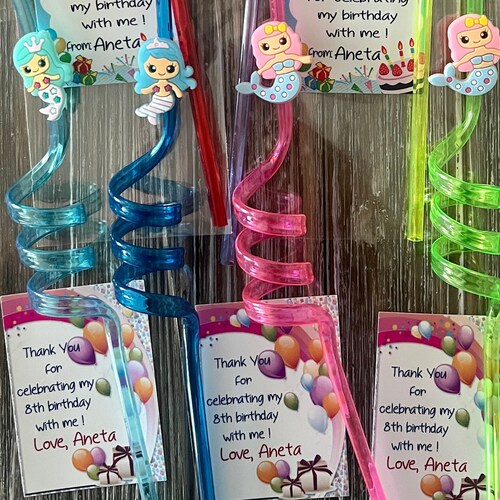 Personalized Kids Birthday Party Favors Gifts Mermaid Party Etsy