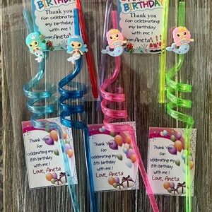 Personalized Kids Birthday Party Favors Gifts , Mermaid Party Favor , Kids Birthday, Girls Gifts, Classroom Gifts, Party Favors , Mermaid