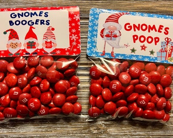 Gnome Buggers, Gnome Poop , Gnomes Christmas Candy, Christmas Chocolate Candy, Christmas Funny Gift, Candy Stocking Stuffers, Holiday Favors