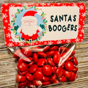 Santa Boogers Chocolate Christmas Candy Party Favors, Chocolate Candy, Christmas Funny Gift, Gag Gift, Candy Stocking Stuffers, Holiday Gift